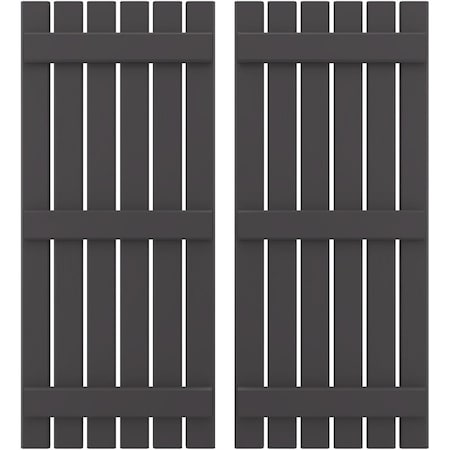 Ekena Millwork Americraft 6-Board, 3 Batten Exterior Real Wood Spaced Board-n-Batten Shutters, ARW401SB623X82SMH, PR ARW401SB623X82SMH